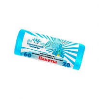 Мешки для мусора 60 л, голубые, в рулоне 20 шт., ПНД, 7 мкм, 680х580 мм, Королевство Чистоты, МК3988 (ПЭКЧ-60-20г) в Астрахани Мешки для мусора 60 л, голубые, в рулоне 20 шт., ПНД, 7 мкм, 680х580 мм, Королевство Чистоты, МК3988 (ПЭКЧ-60-20г) в Астрахани