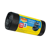 Мешки для мусора 240 л, черные, в рулоне 10 шт., ПНД 40 мкм, 1250х1000 мм, Крепак, 4607075710153 в Астрахани Мешки для мусора 240 л, черные, в рулоне 10 шт., ПНД 40 мкм, 1250х1000 мм, Крепак, 4607075710153 в Астрахани