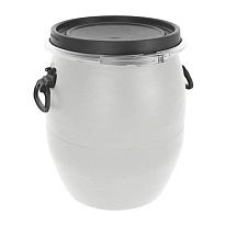 Бочка пластиковая 48 л с хомутом белая в Астрахани