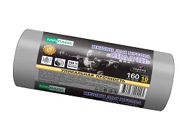 Мешки для мусора 160 л, ароматизированные, серые, в рулоне 10 шт., ПВД, 40 мкм, 1300х930 мм, СИЛАЧИ, sil16081101 в Астрахани