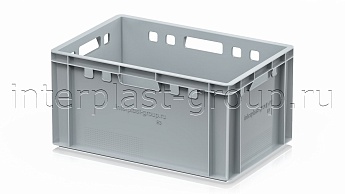 Ящик для мяса и колбасных изделий Е-3 серый в Астрахани Ящик для мяса и колбасных изделий Е-3 серый в Астрахани