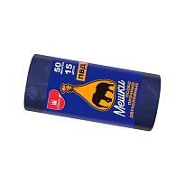 Мешки для мусора 50 л, синие, в рулоне 15 шт., ПВД, 24 мкм, 660х540 мм, Уфа Пак, МВ1519Ф (МВ 50-15ср) в Астрахани Мешки для мусора 50 л, синие, в рулоне 15 шт., ПВД, 24 мкм, 660х540 мм, Уфа Пак, МВ1519Ф (МВ 50-15ср) в Астрахани