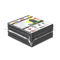 Мешки для мусора 160 л, серые, в пачке 10 шт., ПВД, 40 мкм, 900х1100 мм, i-Bag в Астрахани