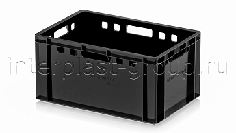 Ящик для мяса и колбасных изделий Е-3 черный в Астрахани Ящик для мяса и колбасных изделий Е-3 черный в Астрахани