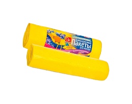 Мешки для мусора 35 л, ароматизированные, Лимон, желтые, в рулоне 10 шт., ПНД, 12 мкм, 560х530 мм, GRIFON Aroma, 101-080 Li в Астрахани