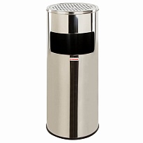 Урна с пепельницей 27 л, нержавеющая сталь, зеркальная, LAIMA PROFESSIONAL в Астрахани