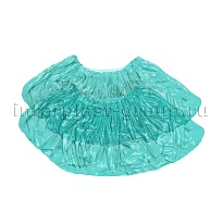 Бахилы бирюзовые 2000 шт (1000 пар), 16 мкм, однослойные, с одной резинкой, Эконом в Астрахани