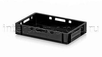 Ящик для мяса и колбасных изделий Е-1 черный в Астрахани Ящик для мяса и колбасных изделий Е-1 черный в Астрахани