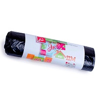 Мешки для мусора 60 л, черные, в рулоне 20 шт., ПНД, 7 мкм, 700х600 мм, Концепция Быта ЭкоДом, 601349 в Астрахани Мешки для мусора 60 л, черные, в рулоне 20 шт., ПНД, 7 мкм, 700х600 мм, Концепция Быта ЭкоДом, 601349 в Астрахани
