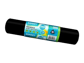 Мешки для мусора 240 л, черные, в рулоне 10 шт., ПВД 80 мкм, 1300х930 мм, EXPORT, exp 24010167 в Астрахани Мешки для мусора 240 л, черные, в рулоне 10 шт., ПВД 80 мкм, 1300х930 мм, EXPORT, exp 24010167 в Астрахани