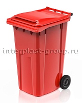Контейнер для мусора 240 л красный облегченный 240 красный в Астрахани Контейнер для мусора 240 л красный облегченный 240 красный в Астрахани