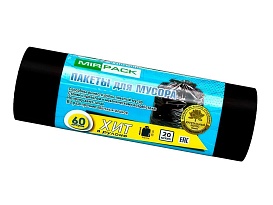 Мешки для мусора 60 л, ароматизированные, черные, в рулоне 20 шт., ПНД, 8 мкм, 800х600 мм, ХИТ, 6020867 в Астрахани Мешки для мусора 60 л, ароматизированные, черные, в рулоне 20 шт., ПНД, 8 мкм, 800х600 мм, ХИТ, 6020867 в Астрахани