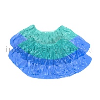 Бахилы бирюзово-синие 1000 шт (500 пар), 64 мкм, двойная подошва, двойная резинка, Особопрочные+ в Астрахани