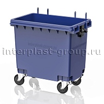 Мусорный контейнер 770 л синий без крышки 770 голубой в Астрахани